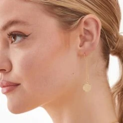 Freddie Threader Earrings - Champagne 9 Freddie Threader Earrings - Champagne -Elegance Bridal Store champagne druzy freddie threader earrings accessories 02