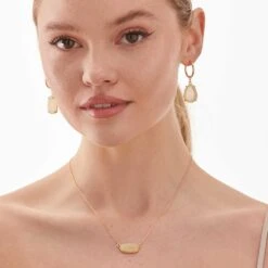 Hendrix Teardrop Earrings - Champagne 13 Hendrix Teardrop Earrings - Champagne -Elegance Bridal Store champagne druzy hendrix hoop earrings accessories 01