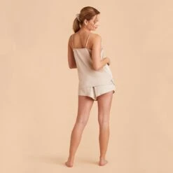 Olivia Cami And Shorts Set - Champagne 32 Olivia Cami And Shorts Set - Champagne -Elegance Bridal Store champagne olivia satin cami full body bridesmaid pajamas 03 69ce88f4 b095 4286 936c 576c0bf5d204