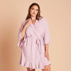 Kenny Ruffle Robe - Lavender -Elegance Bridal Store d3f2817710cf74b1937972413cc4fd4e
