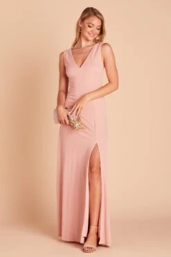 Shamin Crepe Dress - Dusty Rose -Elegance Bridal Store d54eef5531c896ffc1a48d9b95860d04