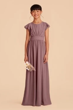 Celine Junior Dress - Dark Mauve 9 Celine Junior Dress - Dark Mauve -Elegance Bridal Store dark mauve celine junior bridesmaid dress 01