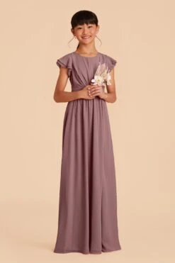 Celine Junior Dress - Dark Mauve 8 Celine Junior Dress - Dark Mauve -Elegance Bridal Store dark mauve celine junior bridesmaid dress 02