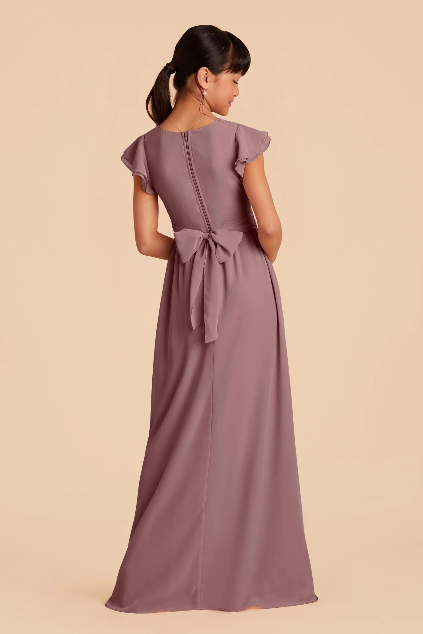 Celine Junior Dress - Dark Mauve 4 Celine Junior Dress - Dark Mauve - Image 2