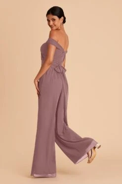 Gigi Convertible Jumpsuit - Dark Mauve -Elegance Bridal Store dark mauve gigi convertible bridesmaid jumpsuit 04