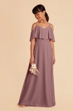 Janie Convertible Junior Dress - Dark Mauve -Elegance Bridal Store dark mauve janie convertible junior bridesmaid dress 05