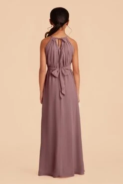 Sienna Junior Dress - Dark Mauve -Elegance Bridal Store dark mauve sienna junior bridesmaid dress 04
