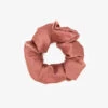 Cat Satin Scrunchie - Desert Rose -Elegance Bridal Store desert rose cat satin scrunchie getting ready flat lay 01
