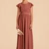 Celine Junior Dress - Desert Rose -Elegance Bridal Store desert rose celine junior bridesmaid dress 01
