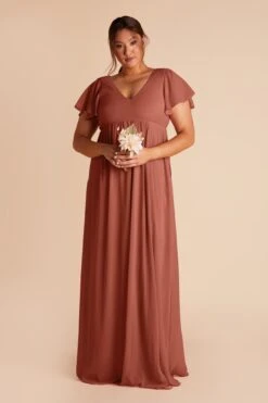 Hannah Empire Dress - Desert Rose -Elegance Bridal Store desert rose hannah plus size bridesmaid dress 01