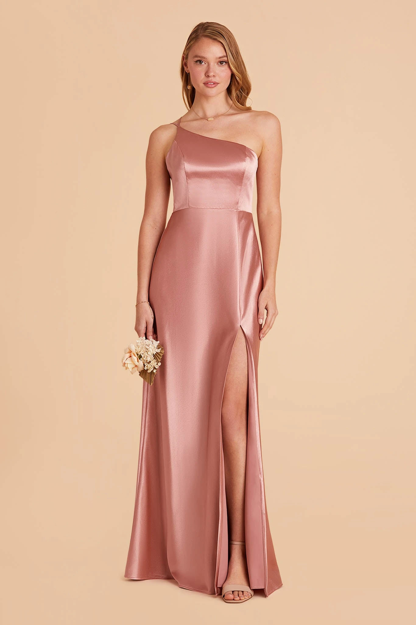 Kensie Shiny Satin Dress - Desert Rose 6 Kensie Shiny Satin Dress - Desert Rose - Image 4