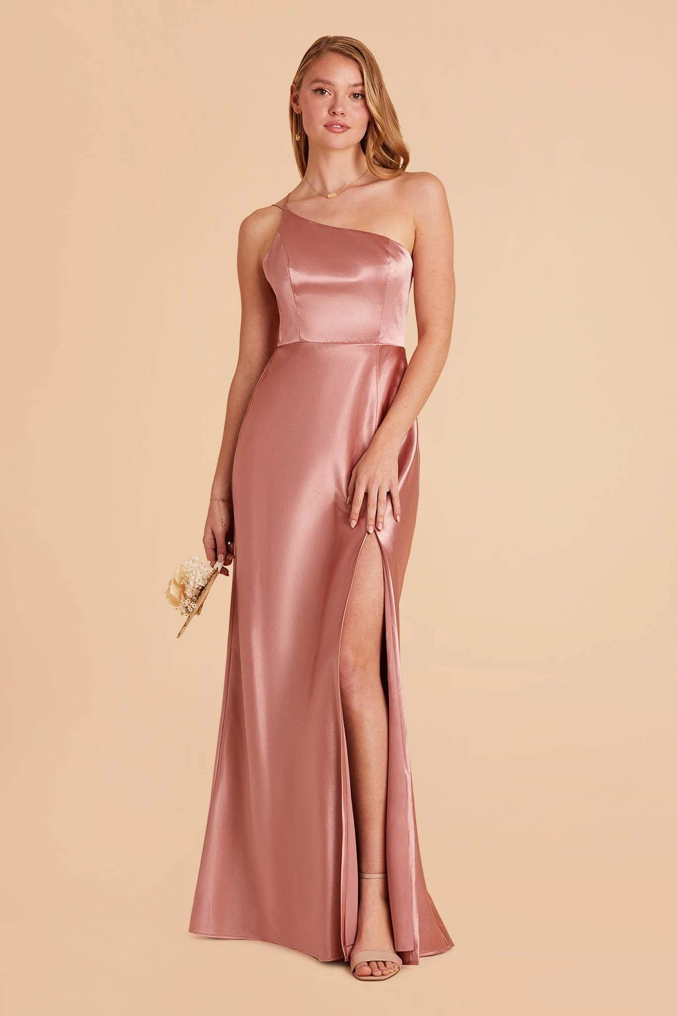 Kensie Shiny Satin Dress - Desert Rose 8 Kensie Shiny Satin Dress - Desert Rose - Image 6