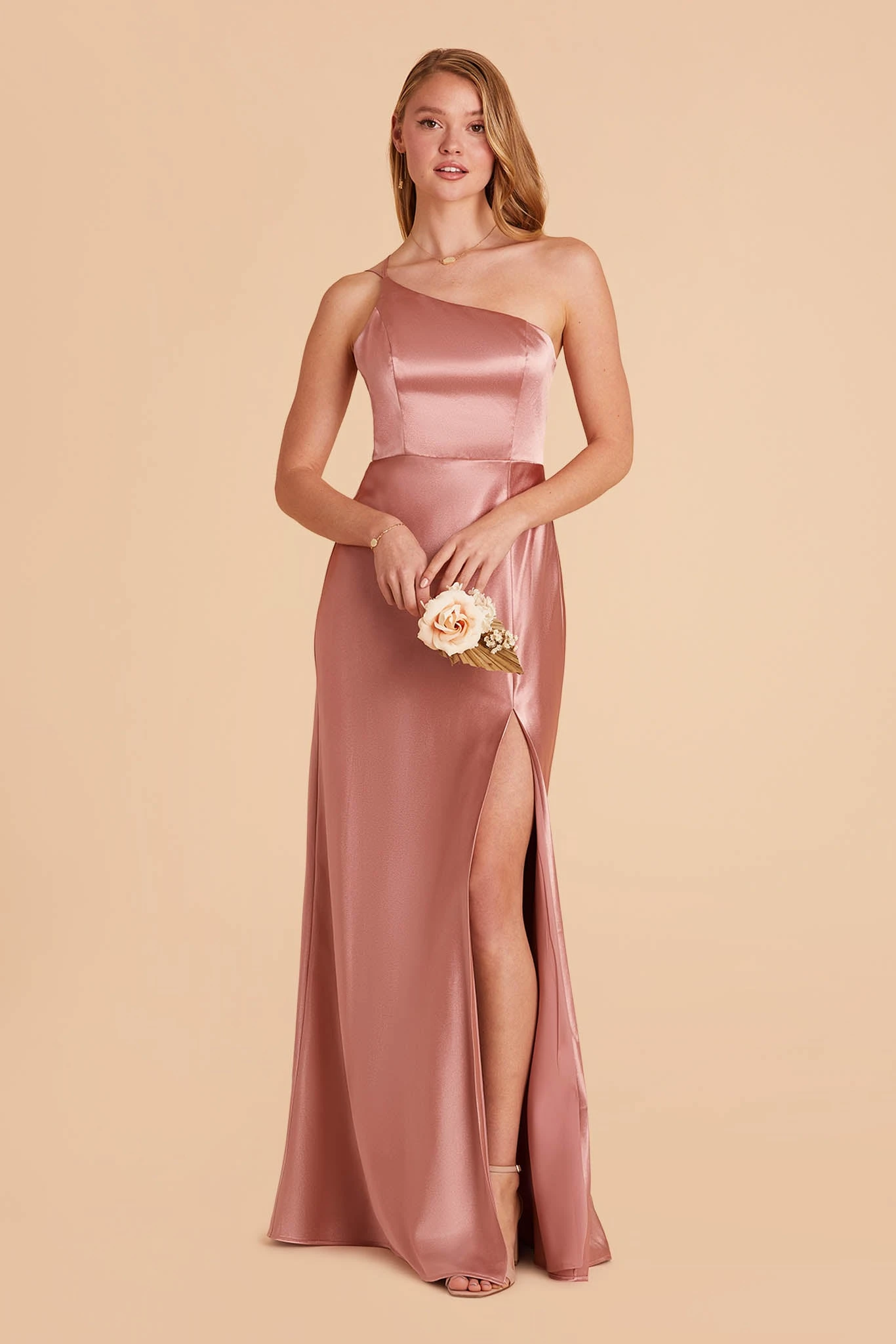 Kensie Shiny Satin Dress - Desert Rose 9 Kensie Shiny Satin Dress - Desert Rose - Image 7