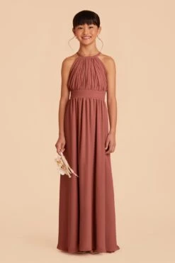 Sienna Junior Dress - Desert Rose -Elegance Bridal Store desert rose sienna junior bridesmaid dress 01