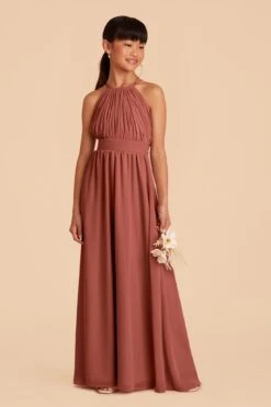 Sienna Junior Dress - Desert Rose -Elegance Bridal Store desert rose sienna junior bridesmaid dress 03