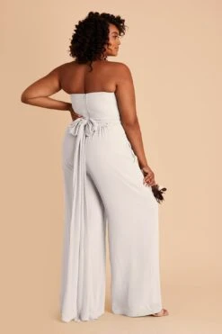 Gigi Convertible Jumpsuit - Dove Gray -Elegance Bridal Store dove gray gigi convertible plus size bridesmaid jumpsuit 03 01b3e3ff c052 4b27 be85 2406fd4bd852