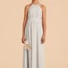 Sienna Junior Dress - Dove Gray -Elegance Bridal Store dove gray sienna junior bridesmaid dress 01