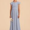 Celine Junior Dress - Dusty Blue 1 Celine Junior Dress - Dusty Blue -Elegance Bridal Store dusty blue celine junior bridesmaid dress 01