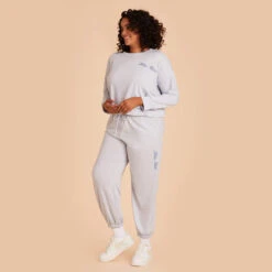 Crew Neck Sweatshirt - Dusty Blue -Elegance Bridal Store dusty blue crewneck plus size loungewear 07 9bd60554 cc8f 42cd 96e6 85b582e9f054