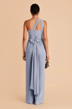 Gigi Convertible Jumpsuit - Dusty Blue -Elegance Bridal Store dusty blue gigi convertible bridesmaid jumpsuit 04