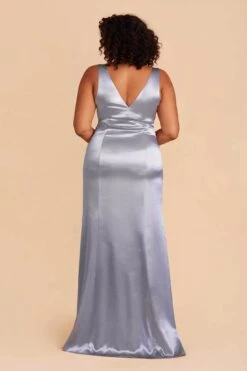 Gloria Shiny Satin Dress - Dusty Blue 17 Gloria Shiny Satin Dress - Dusty Blue -Elegance Bridal Store dusty blue gloria satin plus size bridesmaid dress 04 a256fe0d 8a55 4a84 9e91 7c7e7f889bac
