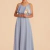 Janie Convertible Junior Dress - Dusty Blue -Elegance Bridal Store dusty blue janie convertible junior bridesmaid dress 01