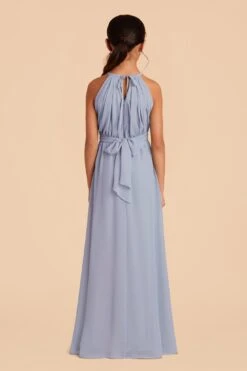Sienna Junior Dress - Dusty Blue -Elegance Bridal Store dusty blue sienna junior bridesmaid dress 04
