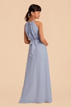 Sienna Junior Dress - Dusty Blue -Elegance Bridal Store dusty blue sienna junior bridesmaid dress 05