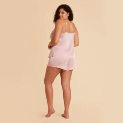 Olivia Cami And Shorts Set - Dusty Pink 35 Olivia Cami And Shorts Set - Dusty Pink -Elegance Bridal Store dusty pink olivia plus size satin cami full body bridesmaid pajamas 05 f93f5531 96b4 4f64 ae2d ff901dd4a529