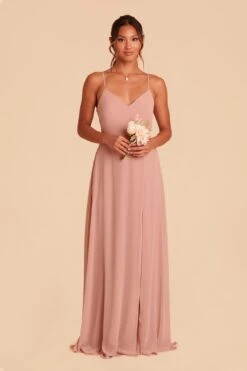 Adelle Chiffon Dress - Dusty Rose -Elegance Bridal Store dusty rose adelle convertible bridesmaid dress 01