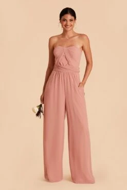 Gigi Convertible Jumpsuit - Dusty Rose