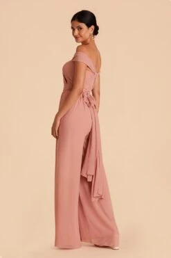Gigi Convertible Jumpsuit - Dusty Rose -Elegance Bridal Store dusty rose gigi convertible bridesmaid dress 03