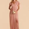 Hannah Empire Dress - Dusty Rose 1 Hannah Empire Dress - Dusty Rose -Elegance Bridal Store dusty rose hannah convertible bridesmaid dress 04