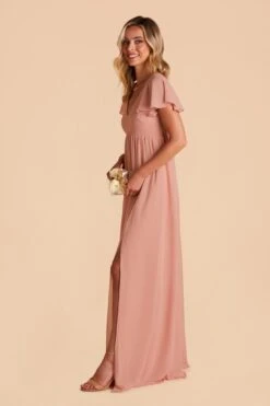 Hannah Empire Dress - Dusty Rose 16 Hannah Empire Dress - Dusty Rose -Elegance Bridal Store dusty rose hannah convertible bridesmaid dress 05
