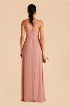 Juliet Chiffon Dress - Dusty Rose -Elegance Bridal Store dusty rose juliet convertible bridesmaid dress 04