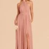 Kiko Chiffon Dress - Dusty Rose -Elegance Bridal Store dusty rose kiko convertible bridesmaid dress 01
