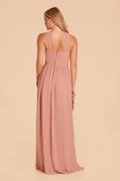 Kiko Chiffon Dress - Dusty Rose -Elegance Bridal Store dusty rose kiko convertible bridesmaid dress 03