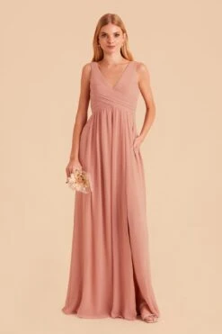 Laurie Empire Dress - Dusty Rose 12 Laurie Empire Dress - Dusty Rose -Elegance Bridal Store dusty rose laurie convertible bridesmaid dress 01