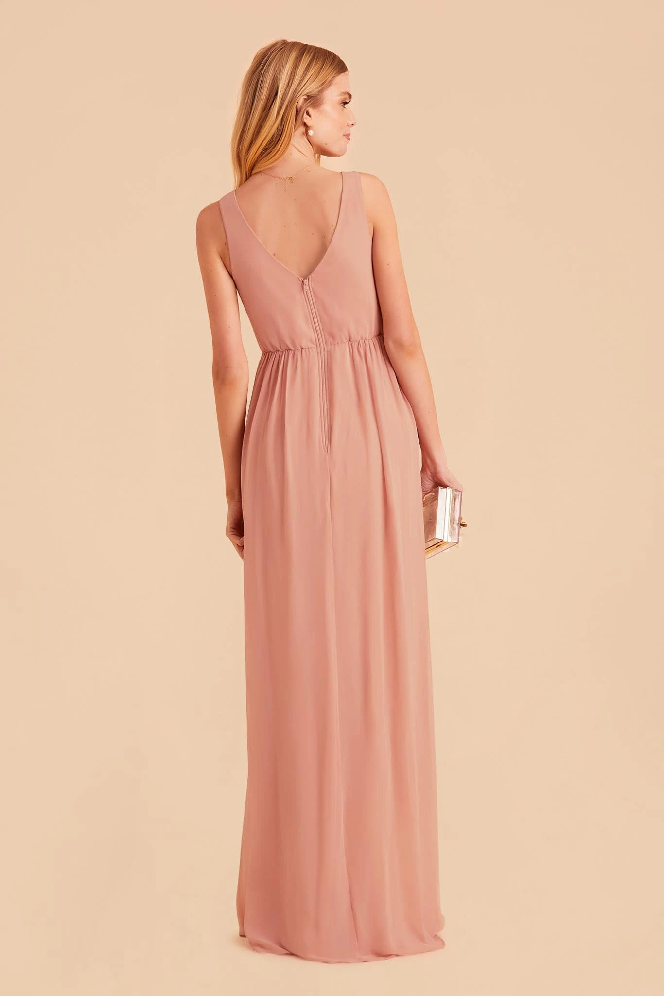 Laurie Empire Dress - Dusty Rose 8 Laurie Empire Dress - Dusty Rose - Image 6
