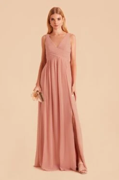 Laurie Empire Dress - Dusty Rose 13 Laurie Empire Dress - Dusty Rose -Elegance Bridal Store dusty rose laurie convertible bridesmaid dress 03