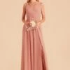 Laurie Empire Dress - Dusty Rose