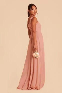 Minae Chiffon Dress - Dusty Rose -Elegance Bridal Store dusty rose minae convertible bridesmaid dress 04