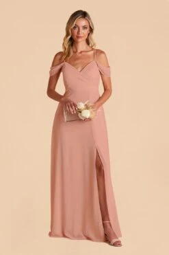 Spence Convertible Dress - Dusty Rose -Elegance Bridal Store dusty rose spence slit convertible bridesmaid dress 03