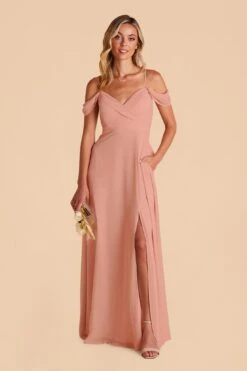 Spence Convertible Dress - Dusty Rose -Elegance Bridal Store dusty rose spence slit convertible bridesmaid dress 04