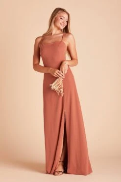 Benny Crepe Dress - Terracotta -Elegance Bridal Store e67d79c62079be17bf5e7454c88d6e4d