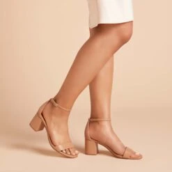 Natalie Chunky Heel - Nude Latte -Elegance Bridal Store ec3f8d4aeb6470fee933ba5ba34015e3