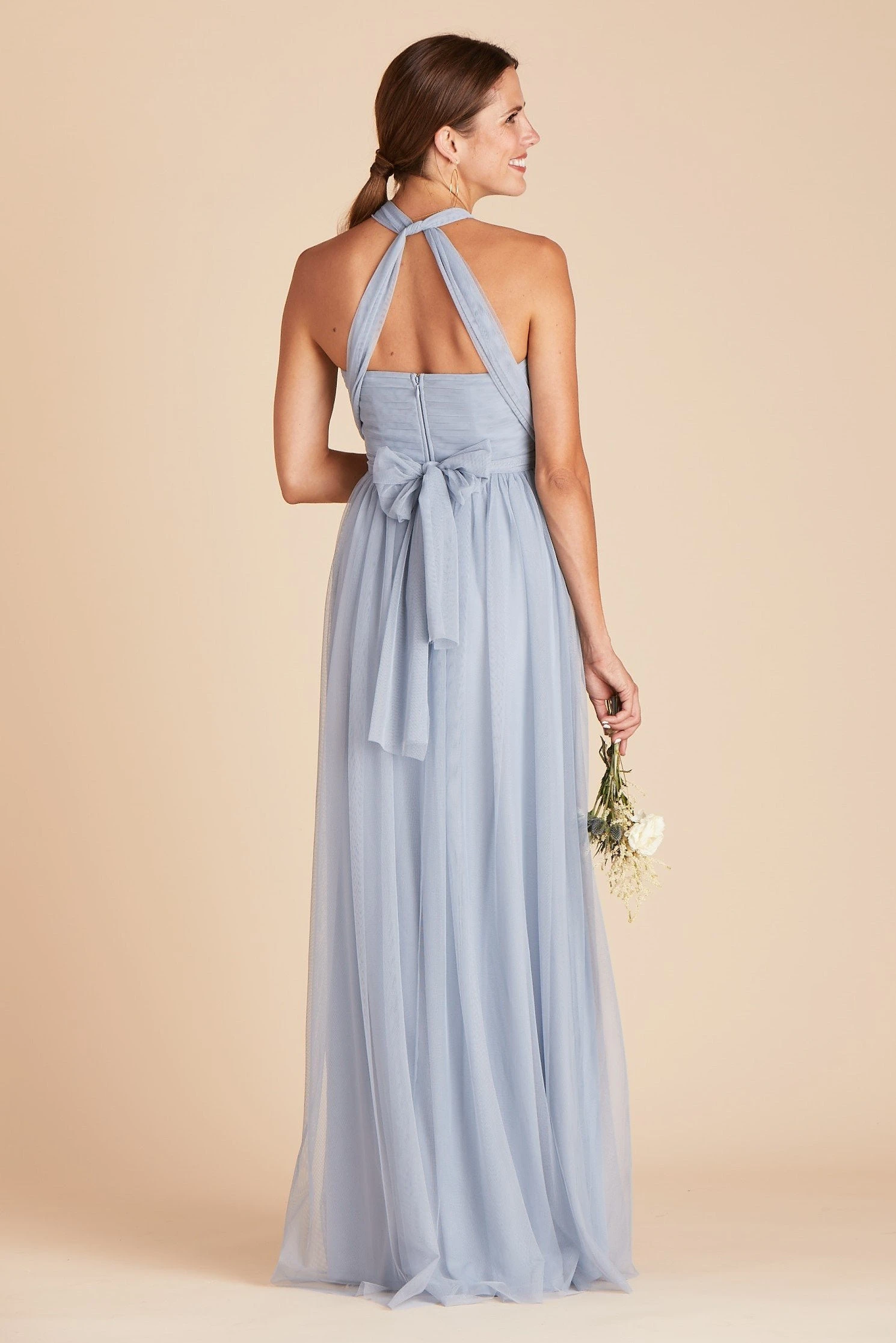 Christina Convertible Dress - Dusty Blue 10 Christina Convertible Dress - Dusty Blue - Image 8