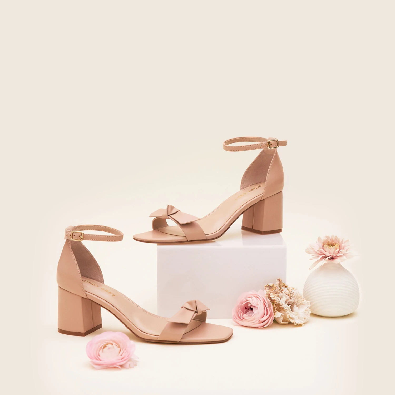 Elle Chunky Heel - Nude Blush 8 Elle Chunky Heel - Nude Blush - Image 6