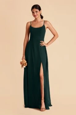 Amy Chiffon Dress - Emerald -Elegance Bridal Store emerald amy bridesmaid dress 03