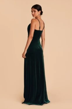 Ash Velvet Dress - Emerald -Elegance Bridal Store emerald ash velvet bridesmaid dress 04